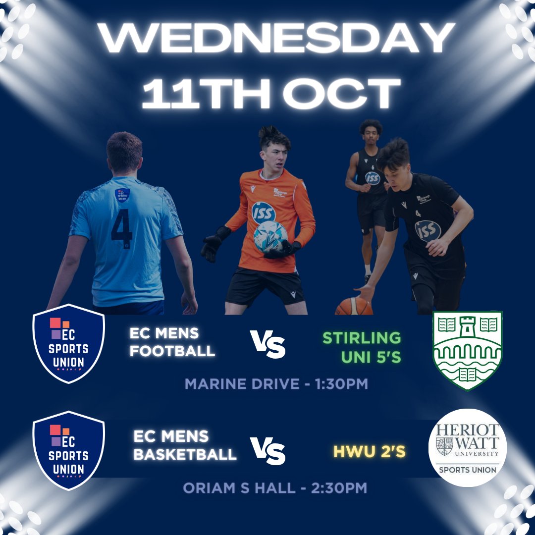 ecsportsunion's tweet photo. THIS WEEKS FIXTURES ! β½οΈπ
Come along and support our teams this week as they compete in their respective @BUCSsport leagues.
#LETSGOEC
@edinburghcoll @ScotStuSport @ECSAonline https://t.co/RuEXClo9W6