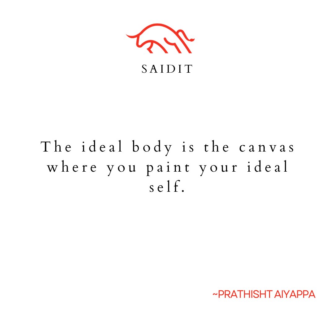 Striving for your ideal body is a transformative journey.  Progress is your beacon of success; trust the process, keep moving forward, and emerge stronger than ever. 

#BalancedBodyJourney #EmpoweredTransformation #NourishAndThrive #ProgressNotPerfection #IdealSelfQuest #saidit