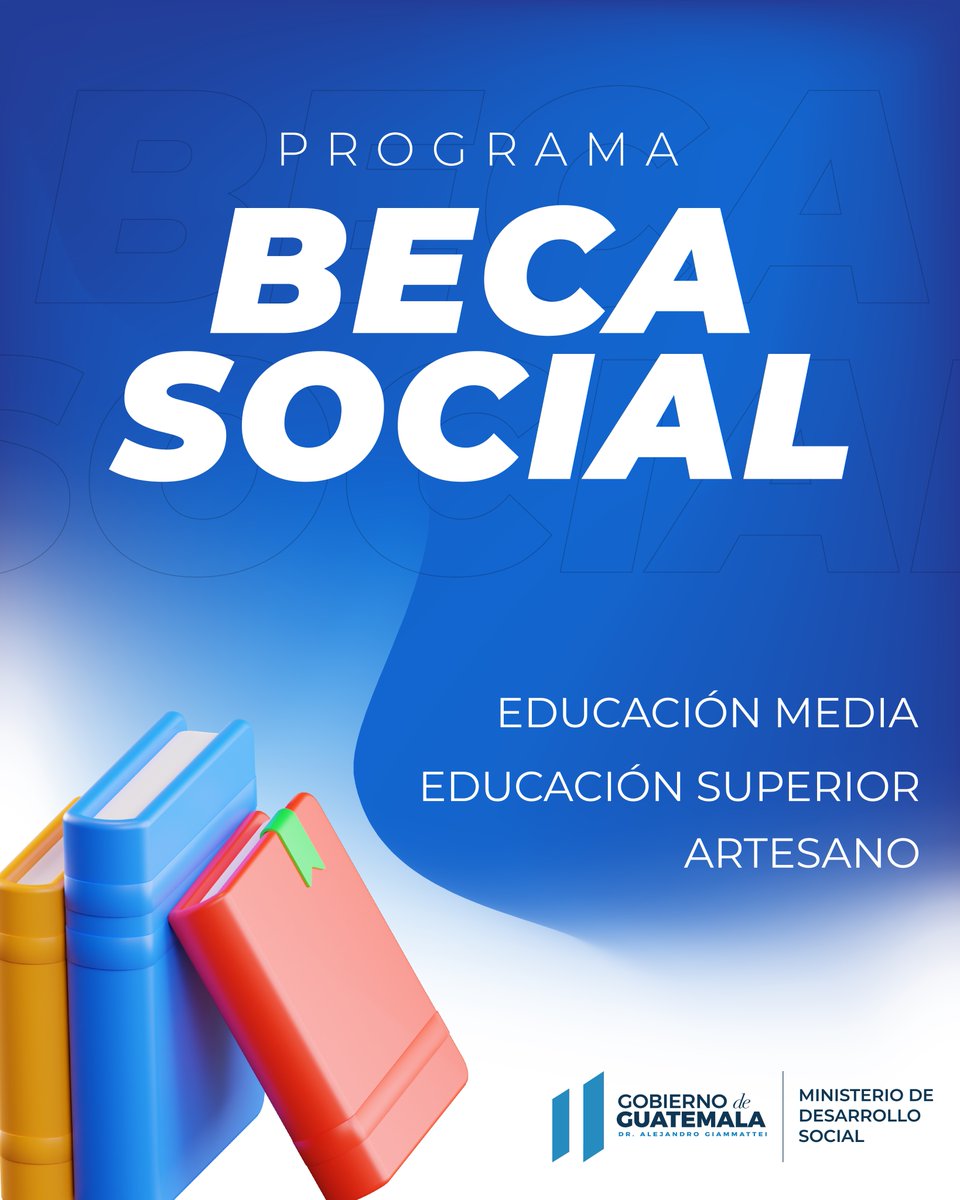 Midesgt's tweet photo. 📚 Con el programa #BecaSocial en sus intervenciones:
- Educación Media
- Educación Superior
- Artesano
MIDES ha contribuido al desarrollo integral de miles de familias guatemaltecas, brindándoles la oportunidad de mejorar su nivel de vida https://t.co/lmkn0ZP5NF