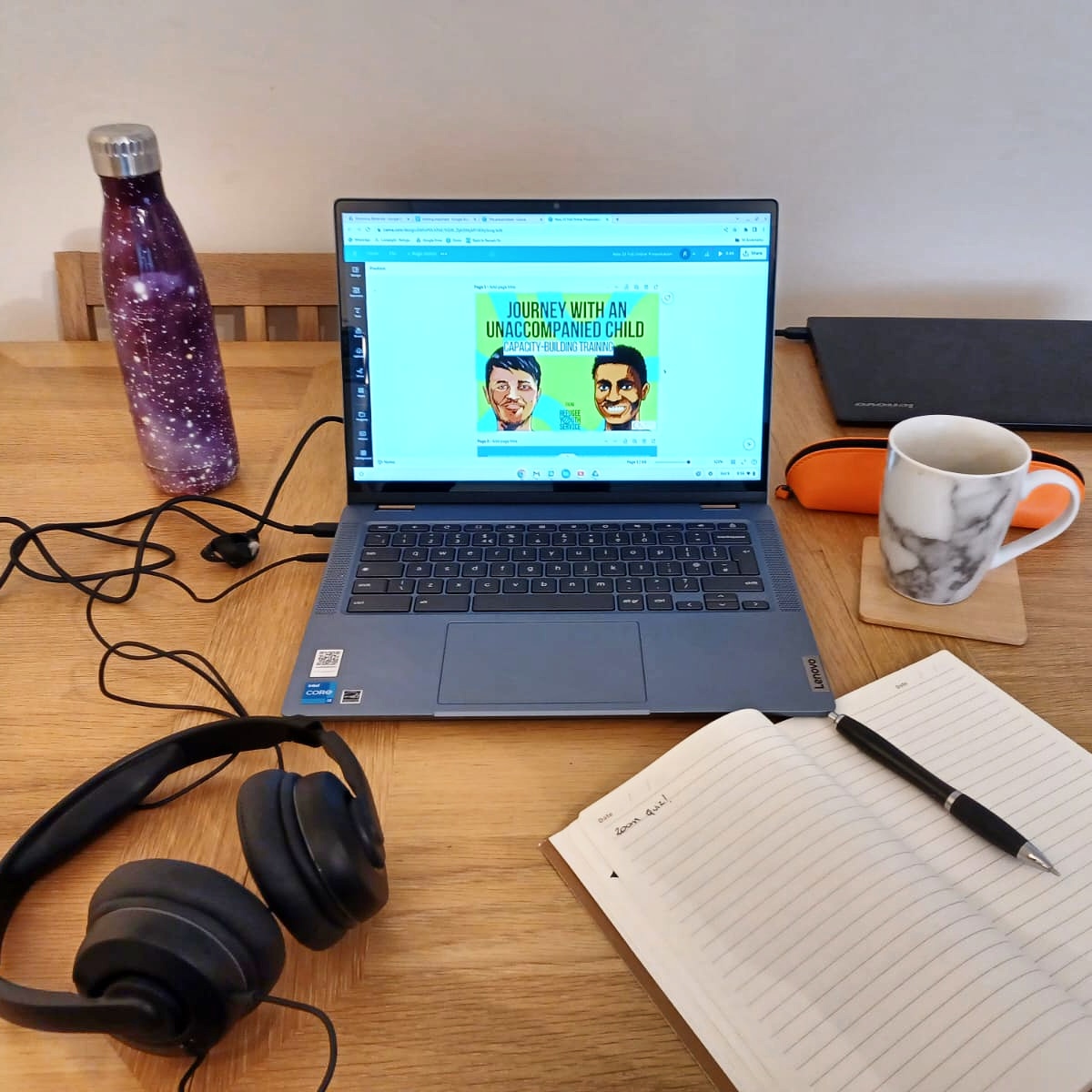 📚📝Getting ready to deliver our capacity-building training session for Surrey Children's Services today!

🔗See all three training options and how to book them on our website.
refugeeyouthservice.org/journey-with-a…