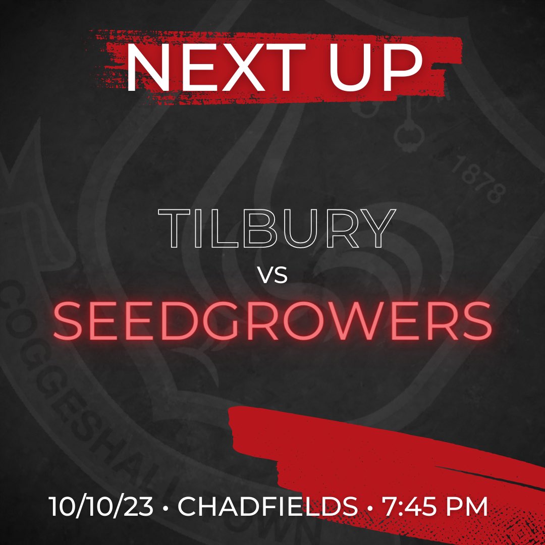 Tuesday night sees us travel to Tilbury as we take the dockers on under the lights 🤩

#TILCOG