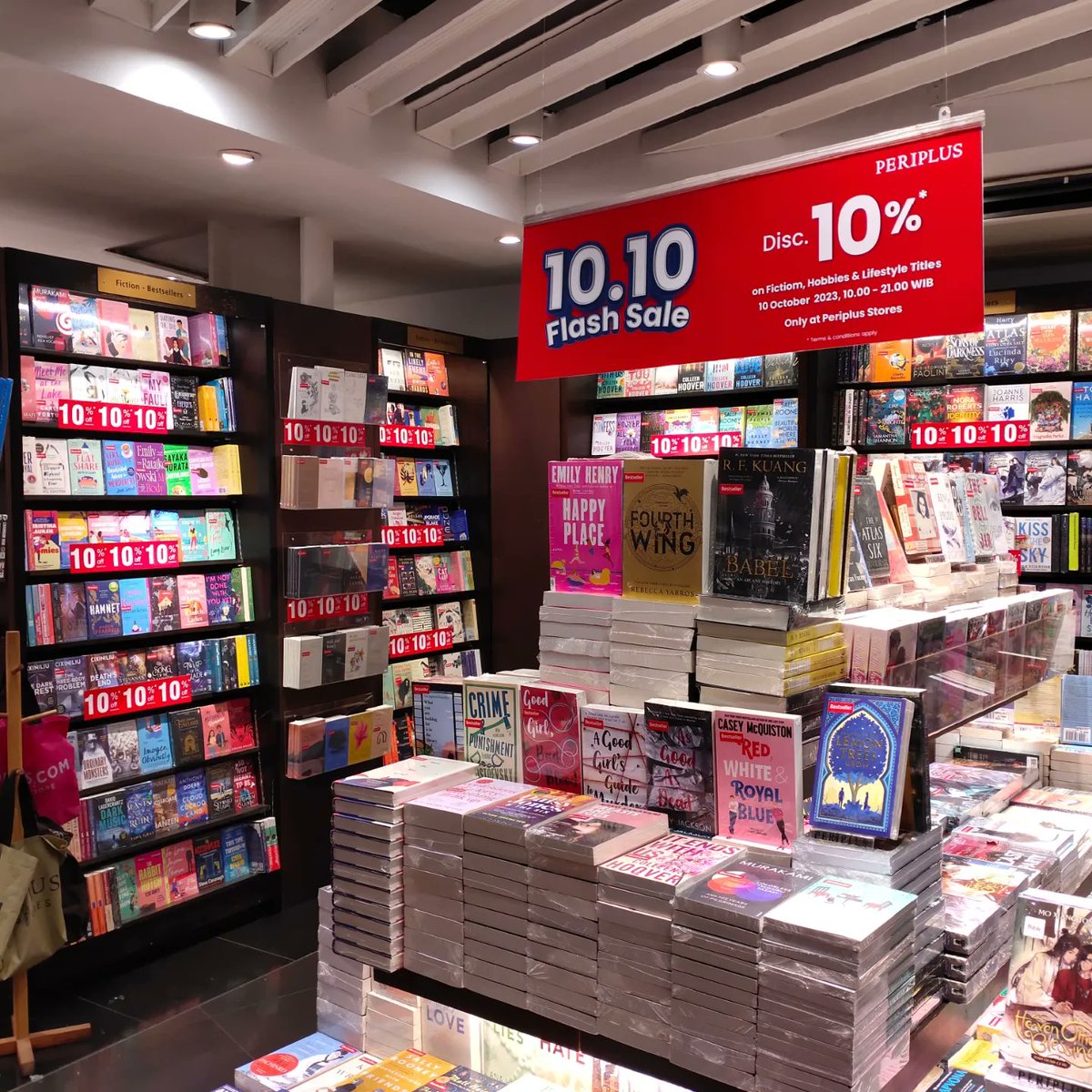 periplus_bdg's tweet photo. ⚡FLASH SALE⚡
10% Off All Fiction, Hobbies, and Lifestyle Titles‼️
10 October 2023

Valid only direct at store Periplus Setiabudhi Bandung📍

#flashsale #1010 #fictionfestival #hobbies #illustrated #lifestyle #giladiskon #huntingperiplus #booksale #periplusbandung #bandung https://t.co/J9deigiQK3
