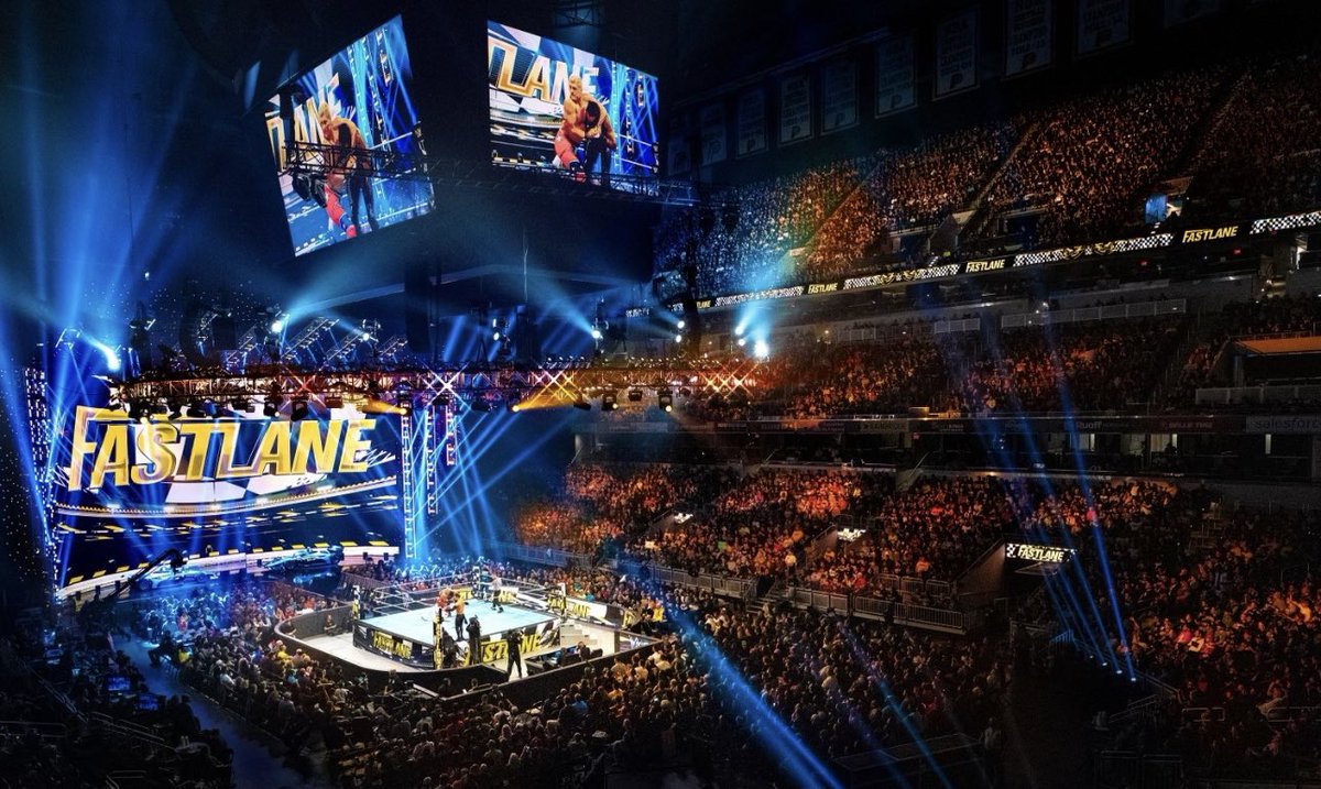 WWE drops a press-release announcing a record-breaking night at #WWEFastlane this past Saturday night:

- Viewership for Fastlane was up 71% vs the previous record set in 2021. 
- The sold-out show marked the largest gate ever for any Fastlane, up more than 31% vs the previous…