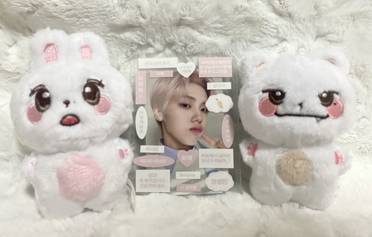 수요조사 때부터 10개월을 기다린 모구냥 버니덩!! 진짜 실물짱짱귀요미...💕 선착특전으로 받은 탑꾸도 너무 예쁘다🫶🏻❤️

#모구냥_도착했냥
#버니덩_도착했덩