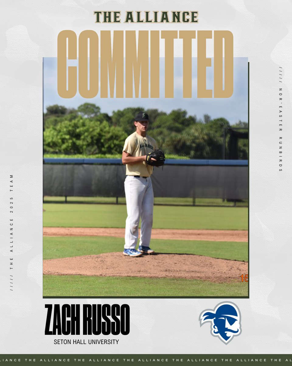 Tewksbury, MA ➡️South Orange, NJ

Congratulations to 2025 LHP Zach Russo on his commitment to Seton Hall! #HALLin🔵⚪️