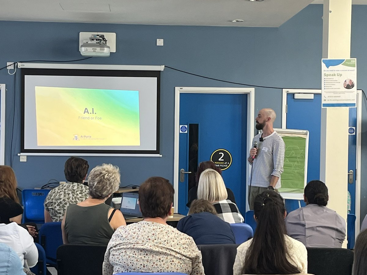 AI - <a href="/alryrie/">Al Ryrie</a> what has changed in 2023 - Friend or Foe - increased activity in work or home. Interesting way it can be used. Steering is all in a new direction. <a href="/scft_eastadults/">SCFT East Adult Services</a> @nhs_scft <a href="/BalcombeLee/">Lee J Balcombe</a> <a href="/shelleygrayrn/">Shelley Gray</a> @CCRogers22