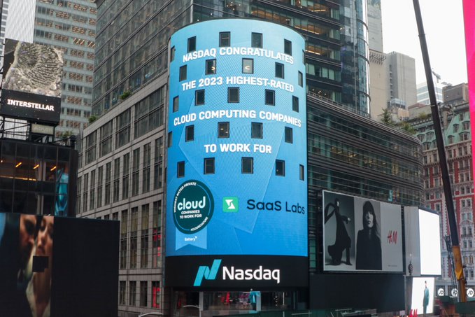SaaS Labs (@saas_labs) on Twitter photo Our recognition as one of the highest-rated cloud-computing companies to work for in 2023 is featured on Nasdaq's iconic billboard in Times Square!๐Thank you for the recognition,<a href="/Nasdaq/">Nasdaq</a>, and <a href="/BatteryVentures/">Battery Ventures</a>
Congratulations <a href="/NotionHQ/">Notion</a> <a href="/databricks/">Databricks</a> <a href="/Demandbase/">Demandbase</a> <a href="/Grammarly/">Grammarly</a> <a href="/G2dotcom/">G2</a> Our recognition as one of the highest-rated cloud-computing companies to work for in 2023 is featured on Nasdaq's iconic billboard in Times Square!๐Thank you for the recognition,<a href="/Nasdaq/">Nasdaq</a>, and <a href="/BatteryVentures/">Battery Ventures</a>
Congratulations <a href="/NotionHQ/">Notion</a> <a href="/databricks/">Databricks</a> <a href="/Demandbase/">Demandbase</a> <a href="/Grammarly/">Grammarly</a> <a href="/G2dotcom/">G2</a>