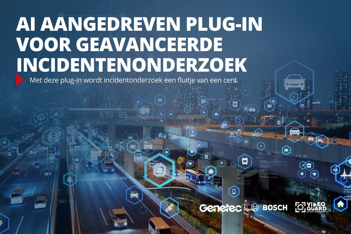 VideoGuard introduceert de AI aangedreven plug-in voor geavanceerde incidentenonderzoek.

In samenwerking met <a href="/genetec/">Genetec Inc.</a> bieden we de @BoschSecurity  Forensic Search Plug-In aan.
Benieuwd naar meer? Download de flyer hier:
videoguard.nl/news-220923/