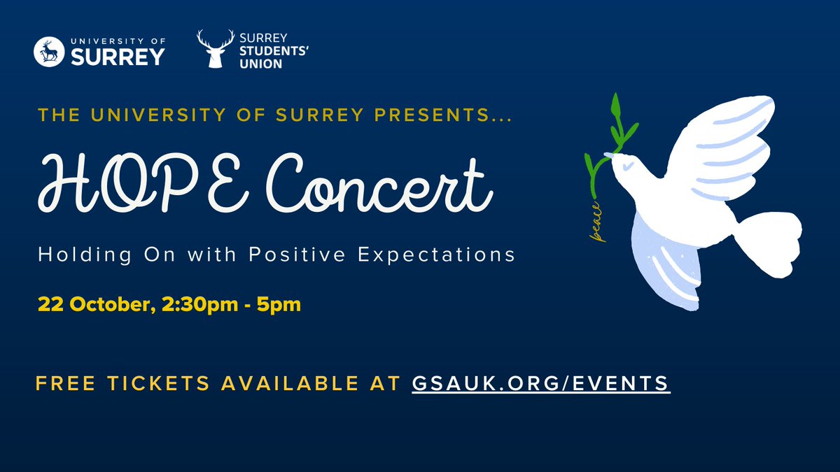 Join us for this special event when musicians and other artists from across our community will come together to look back on challenging times and ahead to a better future, together. gsauk.org/events/hope-co…