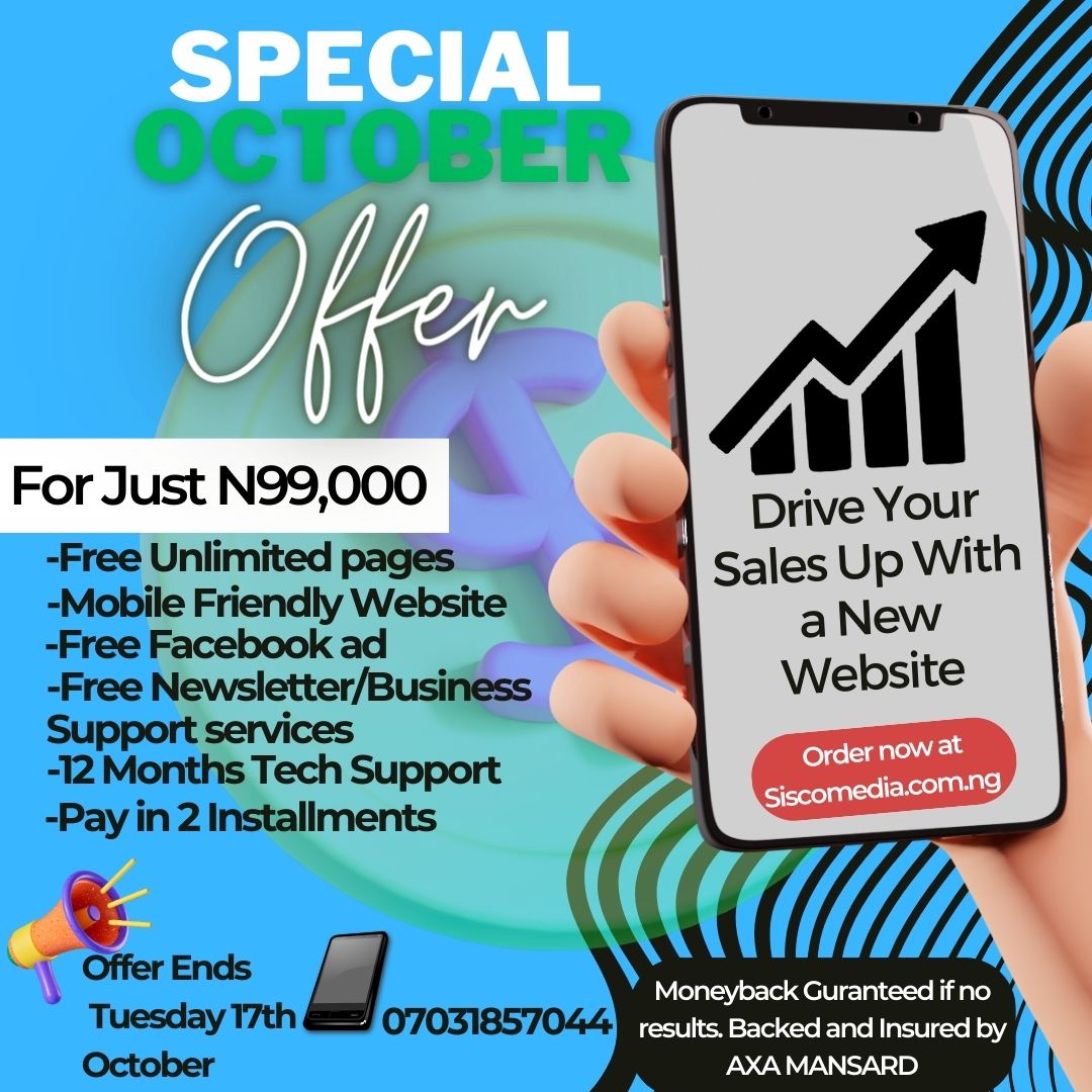 FOkaformbah's tweet image. Who&apos;s interested in this offer? An opportunity for you or someone you know #WebdesignOffer