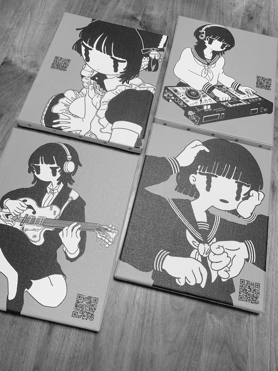グループ展「gigigigi」終了☑️

デジタルとアナログ、動画とイラスト、インターネットとリアルという遊凪を取り巻く事象を曖昧にしたい作品たちでした。

キャンバスのQRコードを読み込むと、
作品がアニメーションとして動くというギミック!
どうだったでしょうか?… 