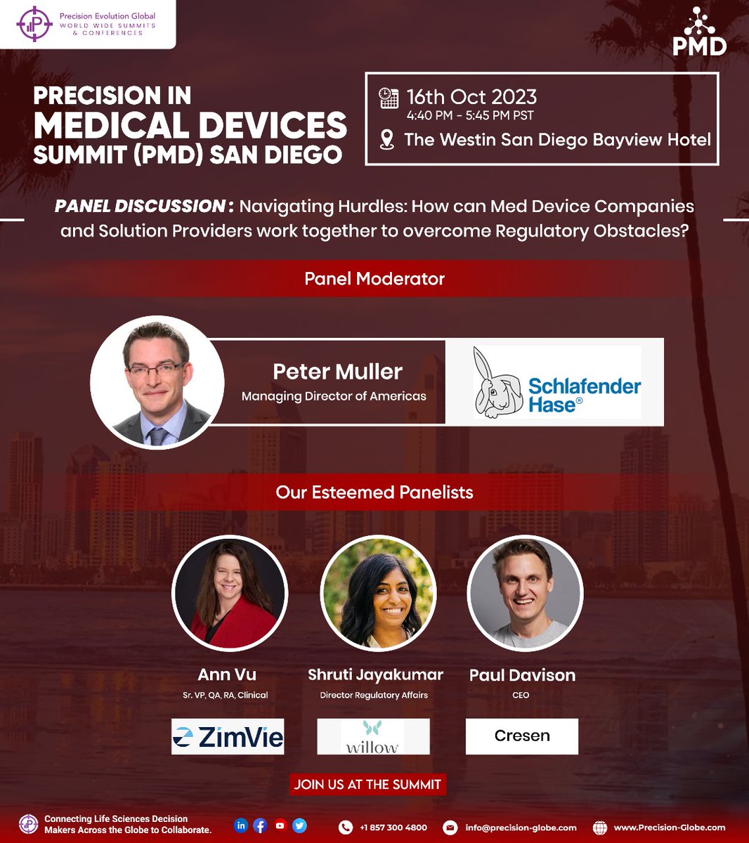 PrecisionEvolu1's tweet photo. We are pleased to share our Day 1 #PMDSUMMIT Panel Discussion led by @SchlafenderHase 

#MedicalDevices #RegulatoryAffairs #AI #ML #Data #Biostats #Engineering #ClinicalTrials #MedTech #Events #Summits https://t.co/ZbelF7Wv9O