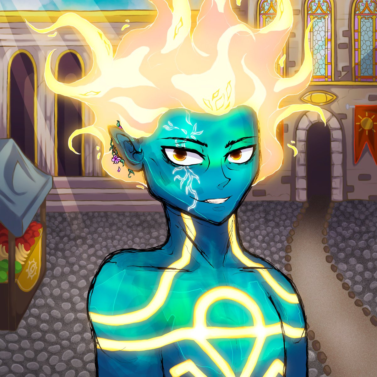 Look at this beauty.

The <a href="/EternalsCNFT/">cyber duck</a> team absolutely killed it with the Holy Virtue collection. 

Big shout out to Fana for her unbelievable art. 

Only about 600 mints left, with beauties similar to this to be minted.

Got to give credit when credit is due 🤷‍♂️