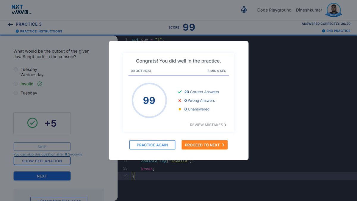 RDineshkumar123's tweet photo. π Hi Learner, Good Evening Guys.Β #Day060.Β Today I learned In-build Date and Factor Vs Constructor Functions..
#technology #authentication #nxtwave #nxtwaveteam #nxtwaveccbp #nxtwaverahulattuluri #rahulattulurisir #aprilcodechallenge #coding #coder #learning #ccbp #ccbpian https://t.co/V1OeqEwWRQ