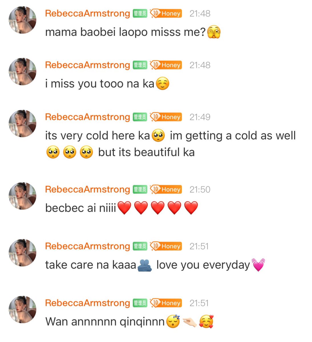 beckyfanclubph_'s tweet image. 231009 Becky’s weibo messages 🥹🫶🏻

#Beckysangels