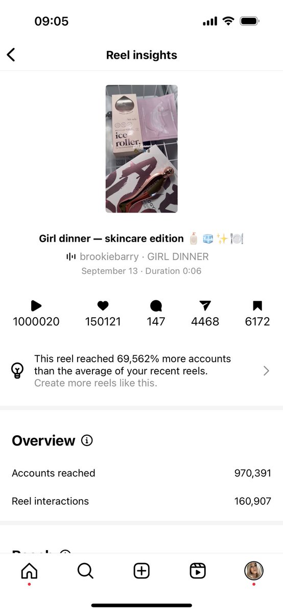 michxmakeup's tweet photo. My girl dinner video on ig hit 1 million views today!!!! 

#nanoinfluencer #UGCcreator https://t.co/ddqK0htc1K