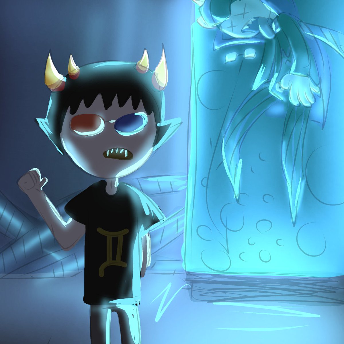 hclRor_73's tweet photo. i love his fish #eridanampora #solluxcaptor #erisol #Homestuck https://t.co/jqNEkvyY8b