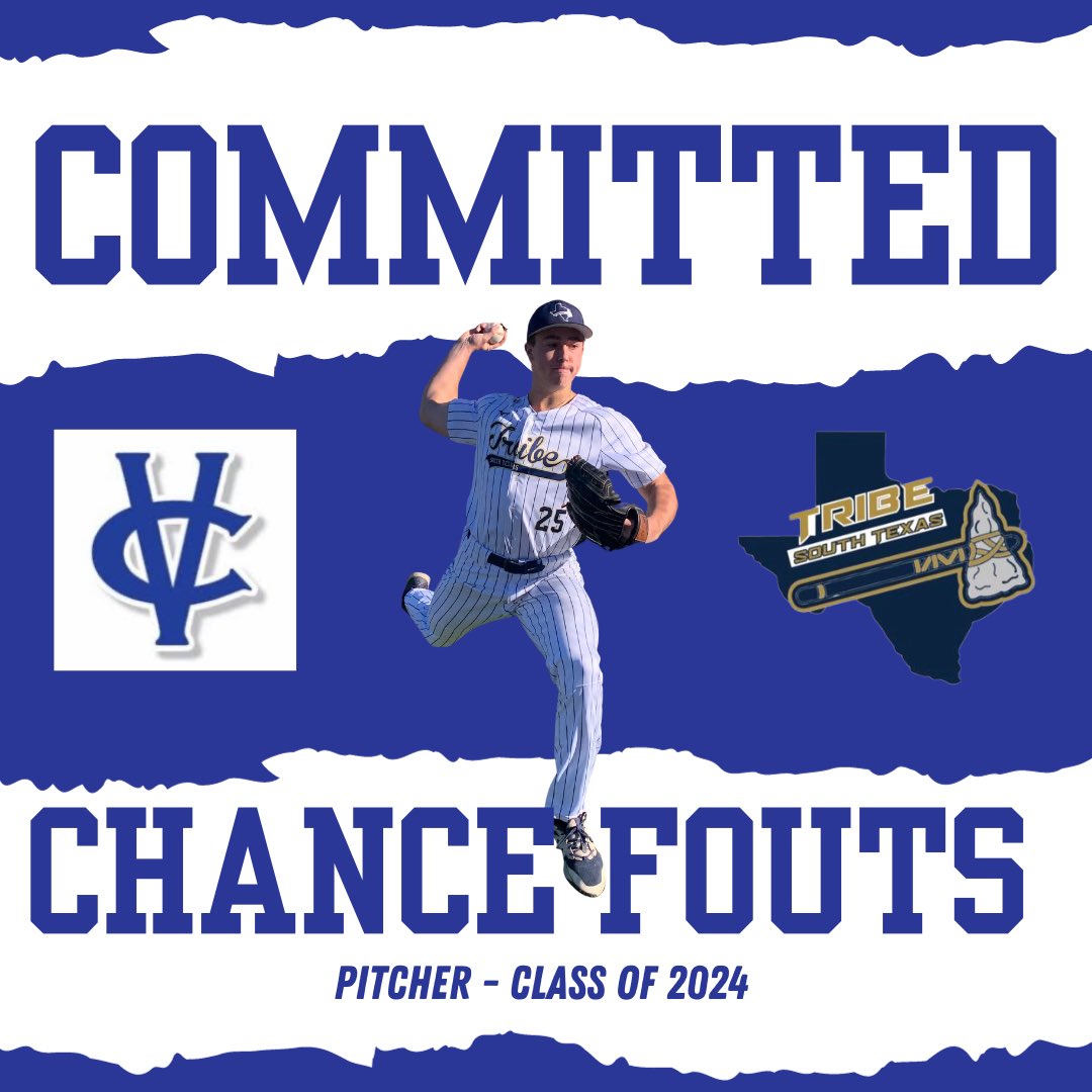 South Texas Tribe (@tribebaseball) on Twitter photo Congratulations to <a href="/chancef0505/">Chance Fouts</a> on his commitment to Vernon College! This dude is an absolute work horse. Big things to come from this dude in the next 2 years!
Commit #4 from the 2024 class🔥🔥 Congratulations to <a href="/chancef0505/">Chance Fouts</a> on his commitment to Vernon College! This dude is an absolute work horse. Big things to come from this dude in the next 2 years!
Commit #4 from the 2024 class🔥🔥