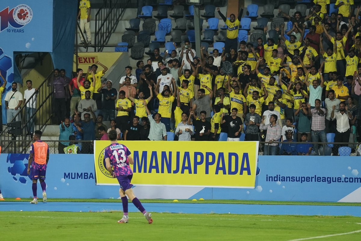 Not the result we wanted in Mumbai, but this team showed fight till the end. A BIG thank you to the incredible fans who sang through the 90 and beyond for us. Kerala, together we move. Alhamdulillah. #yennumyellow #manjappada
