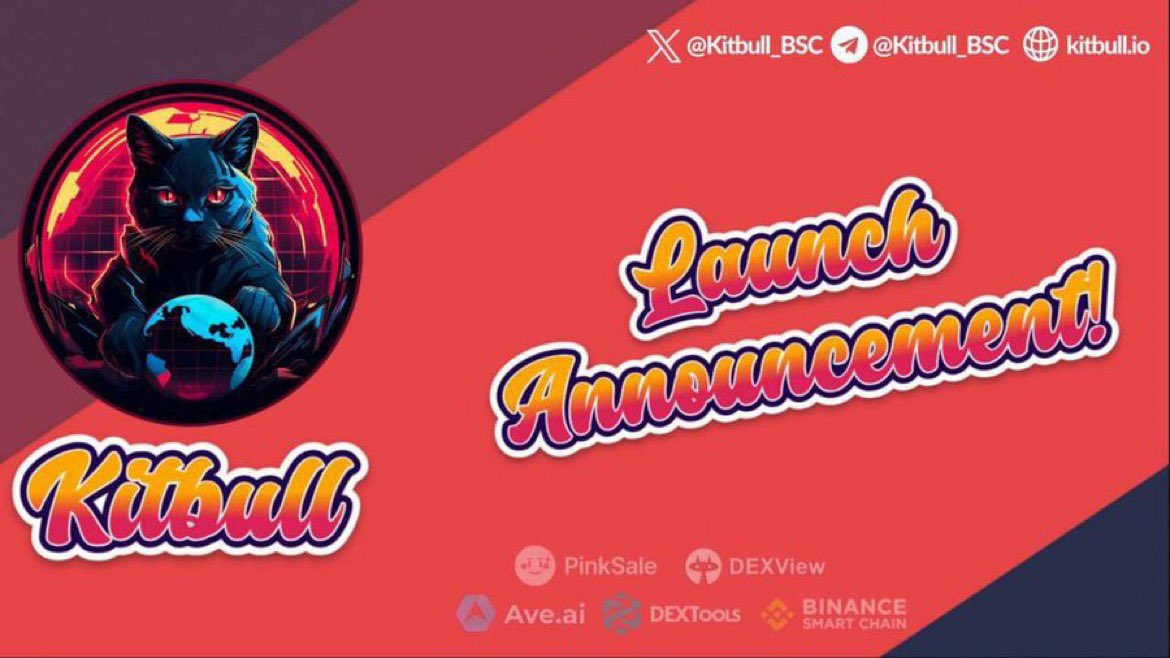 𝓚𝓲𝓽𝓫𝓾𝓵𝓵 - 𝓛𝓪𝓾𝓷𝓬𝓱  Oct 9, 14:00 PM UTC based team gonna send hard with huge buy backs and ave trending.

✅GLOBAL AND REGIONAL MARKETING
✅ #1 HOT AVEDEX
✅CMC FAST TRACK
✅TOP CALLERS OF THE MARKET
✅TOP TWITTER INFLUENCERS

dexview.com/bsc/0x885B6124…