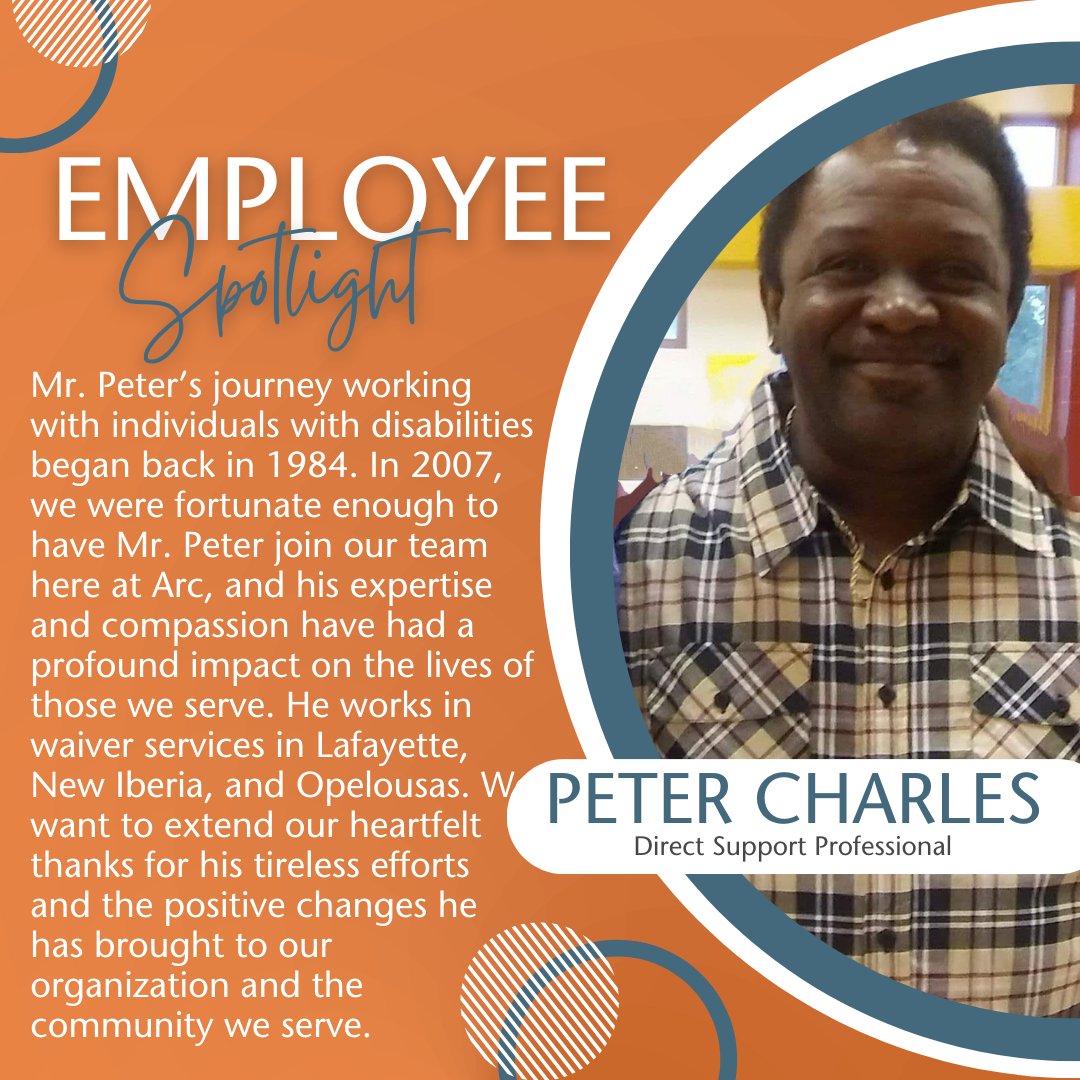 Arcofacadiana1's tweet image. 📣Employee Spotlight of the Week: Peter Charles📣

Join us in celebrating the incredible dedication and hard work of Peter Charles! Peter has been an invaluable member of our team, and we're thrilled to shine a spotlight on him this week! #EmployeeOfTheWeek #ArcofAcadiana