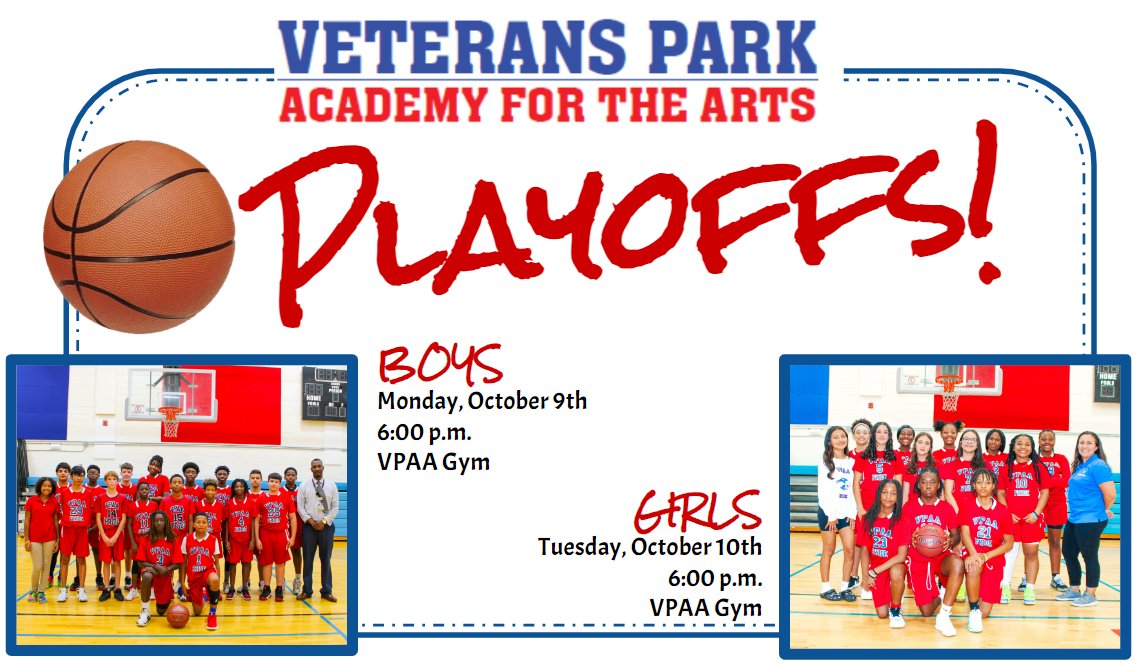 VPAA_PRIDE's tweet photo. We're in the playoffs! Come cheer on our boys tonight and our girls tomorrow night! https://t.co/JkVjvP2vxw