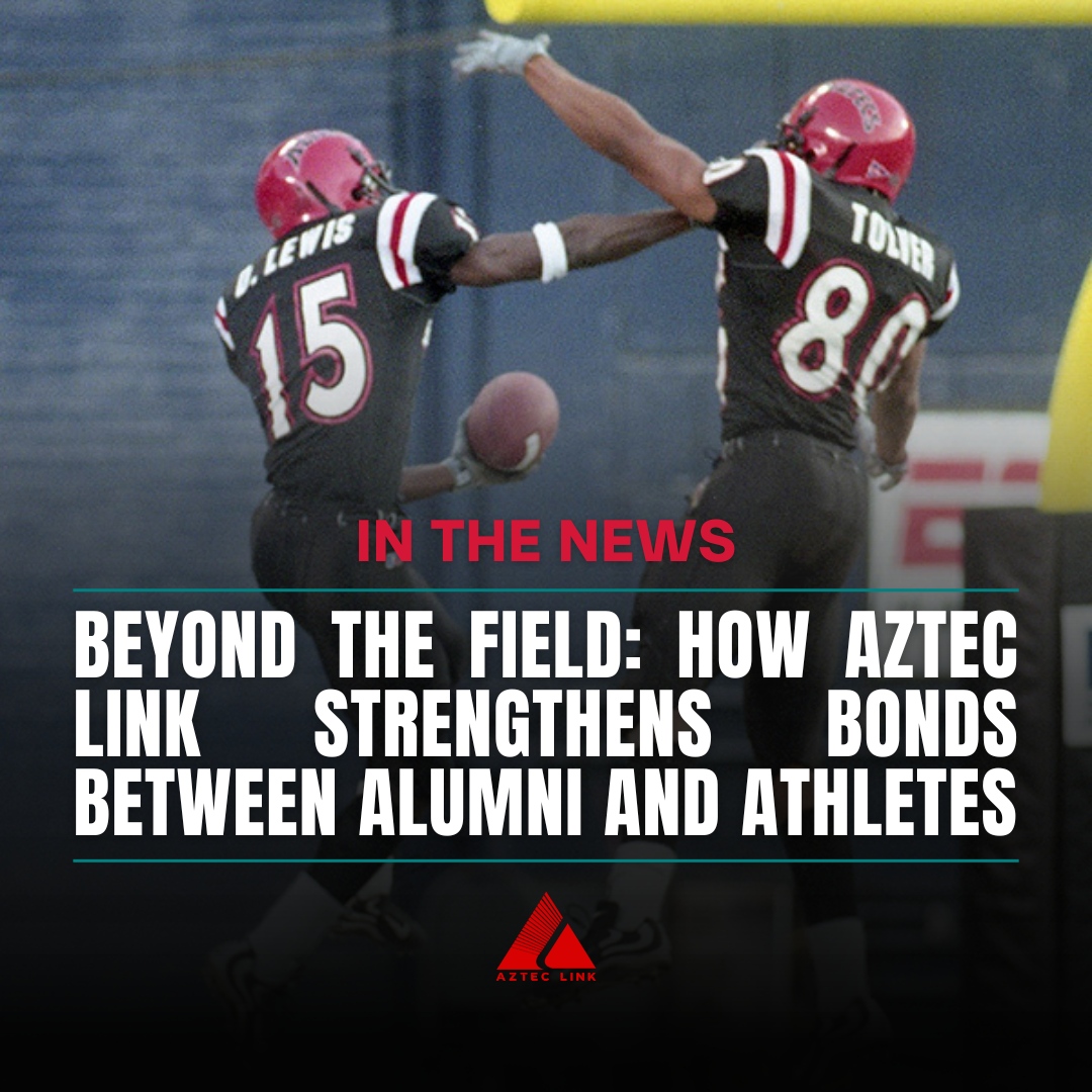 SDSU alumni JR Tolver (‘02) and Mike Colman (‘89) are Aztecs champions on and off the field. Get to know them and what they’re doing for SDSU student athletes at l8r.it/cskd @AztecFB @SDSU @sdsualumni Learn more at l8r.it/0y7G #SDSU #GivingBack #SDSUAlumni