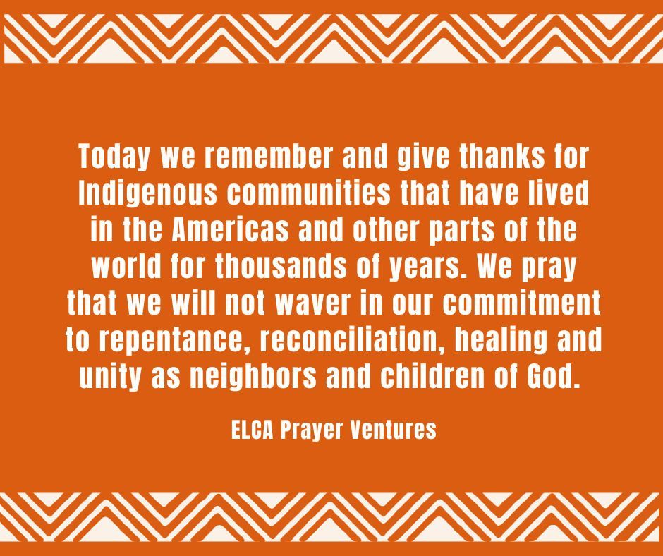 MittenSynod's tweet image. Today we celebrate Indigenous Peoples' Day and remember and give thanks for Indigenous communities!