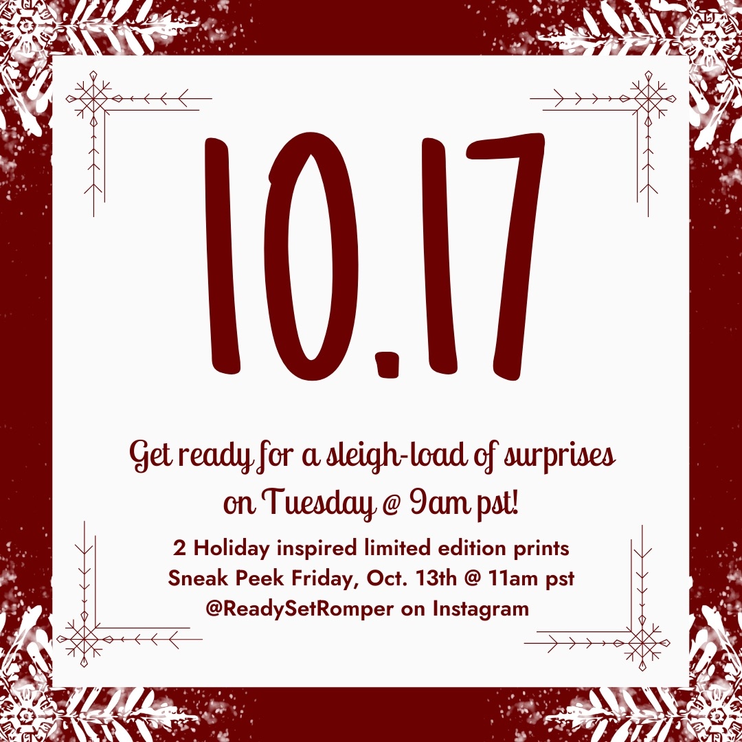 🎄🎁 Get ready for a sleigh-load of surprises! 🎅 Our Christmas drop is coming on Tuesday, October 17th at 9 AM PST, and we're sleighing it with the cutest holiday collections for the whole family! ❄️✨