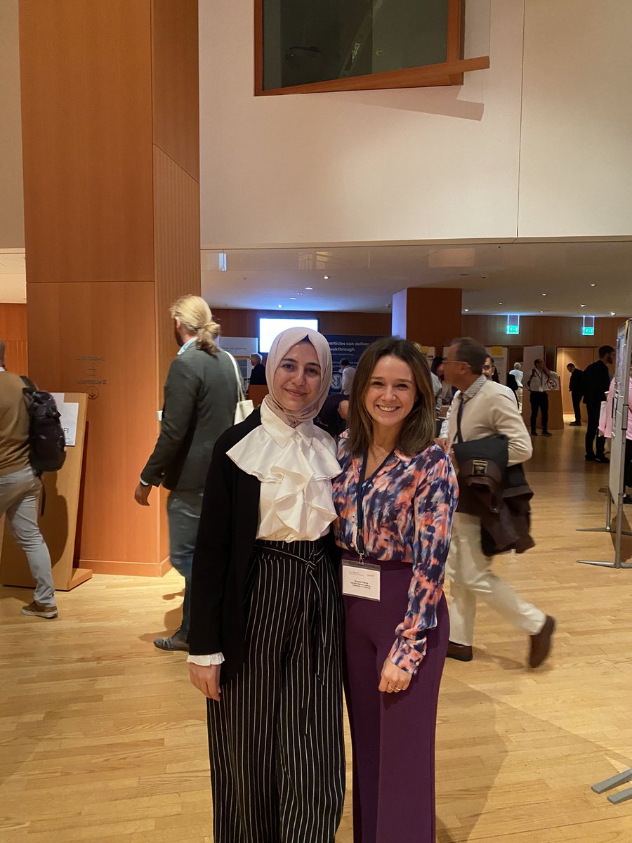 FlaviaSousaSci's tweet photo. I’m glad to be at #CLINAM for the first time and learn more about clinical nanomedicine. I’m also super excited to share this experience with our recent PhD student @FatimaHameedat ☺️ https://t.co/mFNYxttAiz