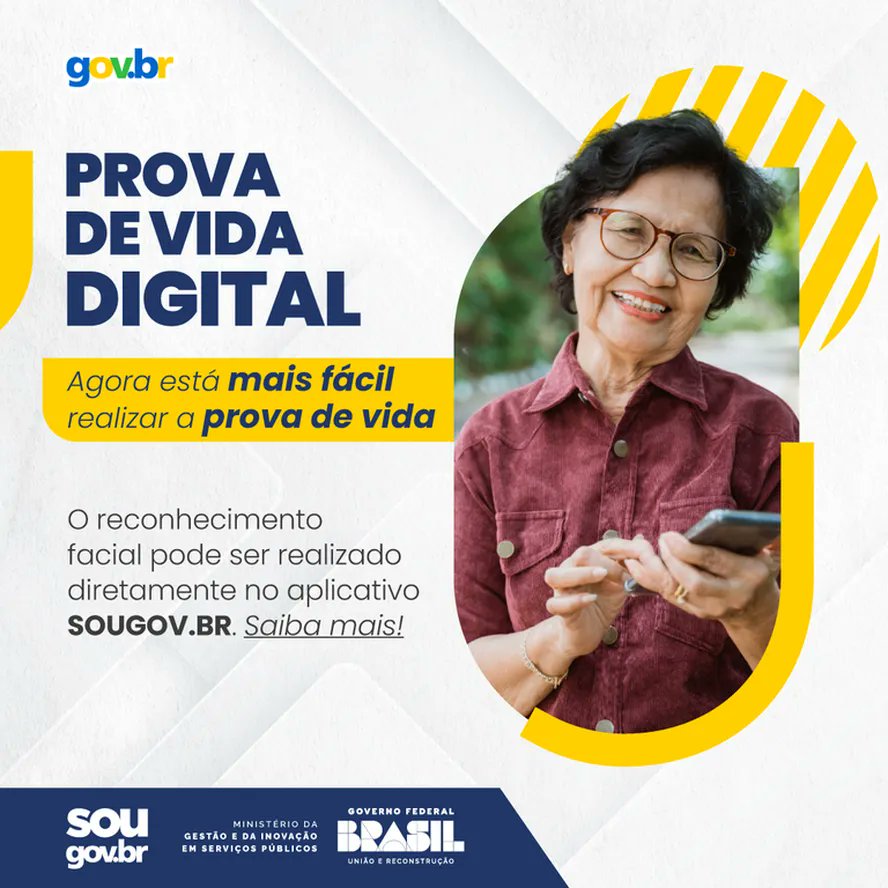 assufsm's tweet image. ⚠ Prova de vida de servidores(as) públicos(as) federais poderá ser feita pelo aplicativo SouGOV

📌 Veja mais: assufsm.com.br/prova-de-vida-…

#provadevida #appsougov #funcionalismopublico #sindicalismo #assufsm