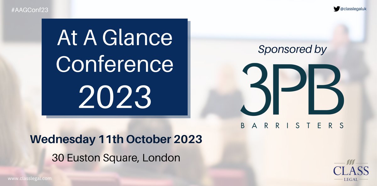 ClassLegalUK's tweet photo. The At A Glance Conference 2023 is sponsored by @3pbFamily

3PB Barristers is one of the UK’s oldest chambers, established at 3 Paper Buildings in the Temple on Christmas Day in 1892.

Find out more: https://t.co/SBkAq6VG0r

#FinancialRemedies https://t.co/IDc58nEpNT