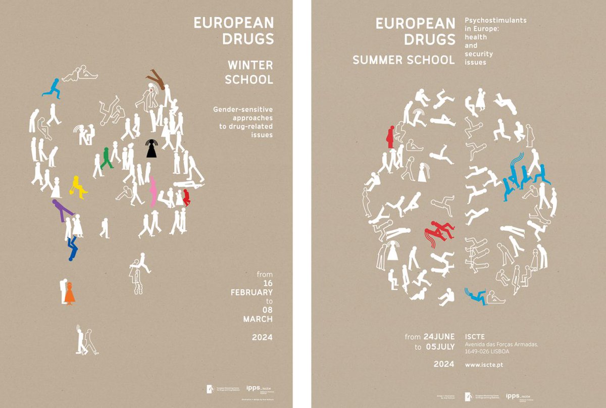 Registration is now open for the 2024 European Drugs Schools! European Drugs Winter School (online): 26 February–8 March 2024 European Drugs Summer School (Lisbon): 24 June–5 July 2024 More information: emcdda.europa.eu/news/2023/regi… Illustrations by Ana Ventura. s @EuroCohortPT