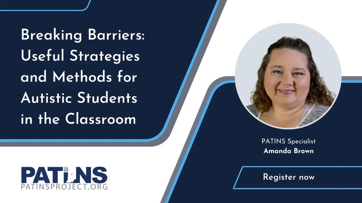 Learn useful strategies &amp; methods to help your students with Autism join in on classroom activities and participate in group instructional activities. Register - bit.ly/3RjaCvi #PatinsIcam <a href="/AmandaLBrown82/">Amanda Brown</a>