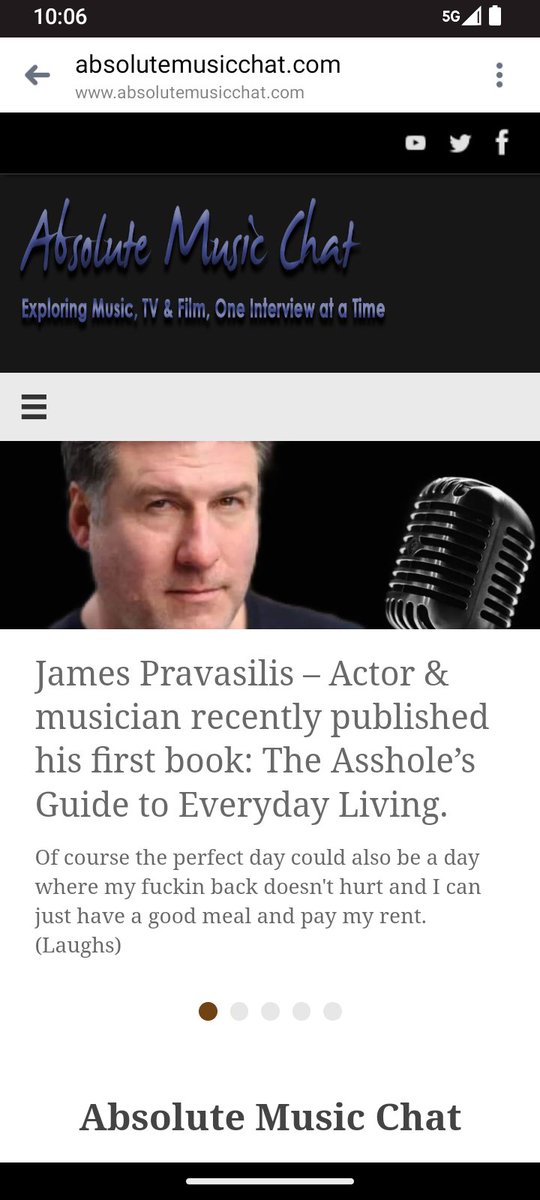 Check out this great interview I did.
absolutemusicchat.com/category/music…