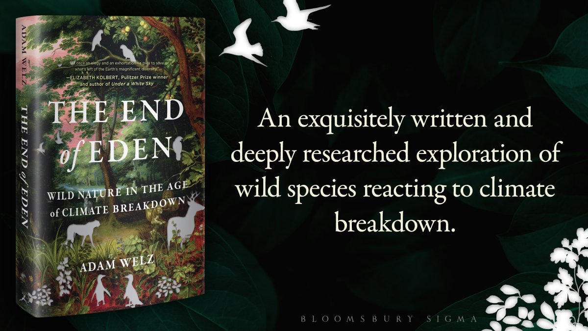 The stories we usually hear about climate change tend to focus on on human societies.

But the most powerful impacts are being and will be felt by the natural world and its myriad species. 

@AdamWelz investigates in The End of Eden/

Out 19th October.