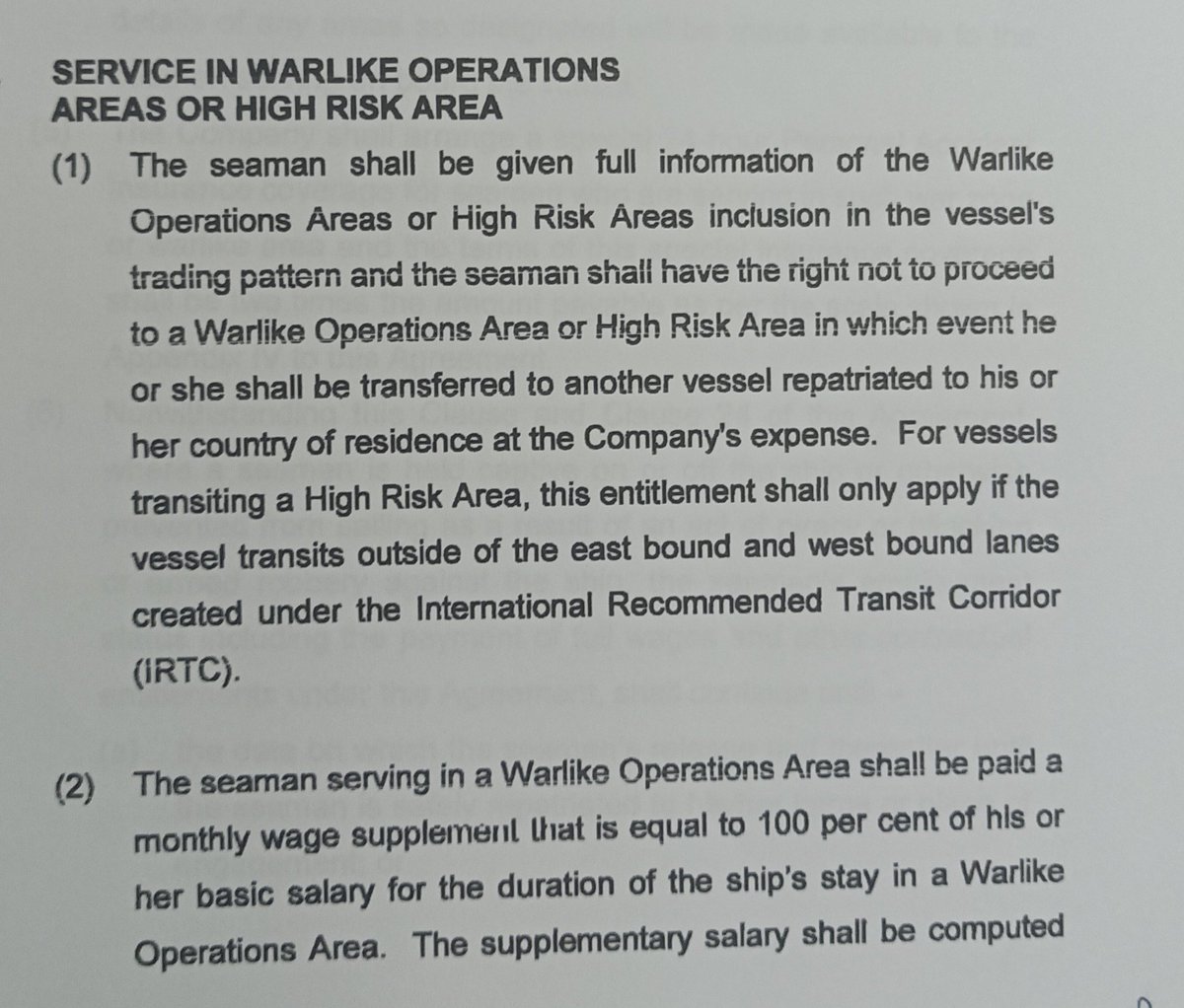 pankaj83arora's tweet photo. Knowledge Sharing
Seafarers Right for Vessel calling Israel or other warlike ports:
1) Refuse to Sail and Repatriation Home on Company's Expenses
2) If already inside then additional 100%basic wage/day for the duration of stay inside that zone.
#seafarersright
#warlike https://t.co/NI1v5KBdvO