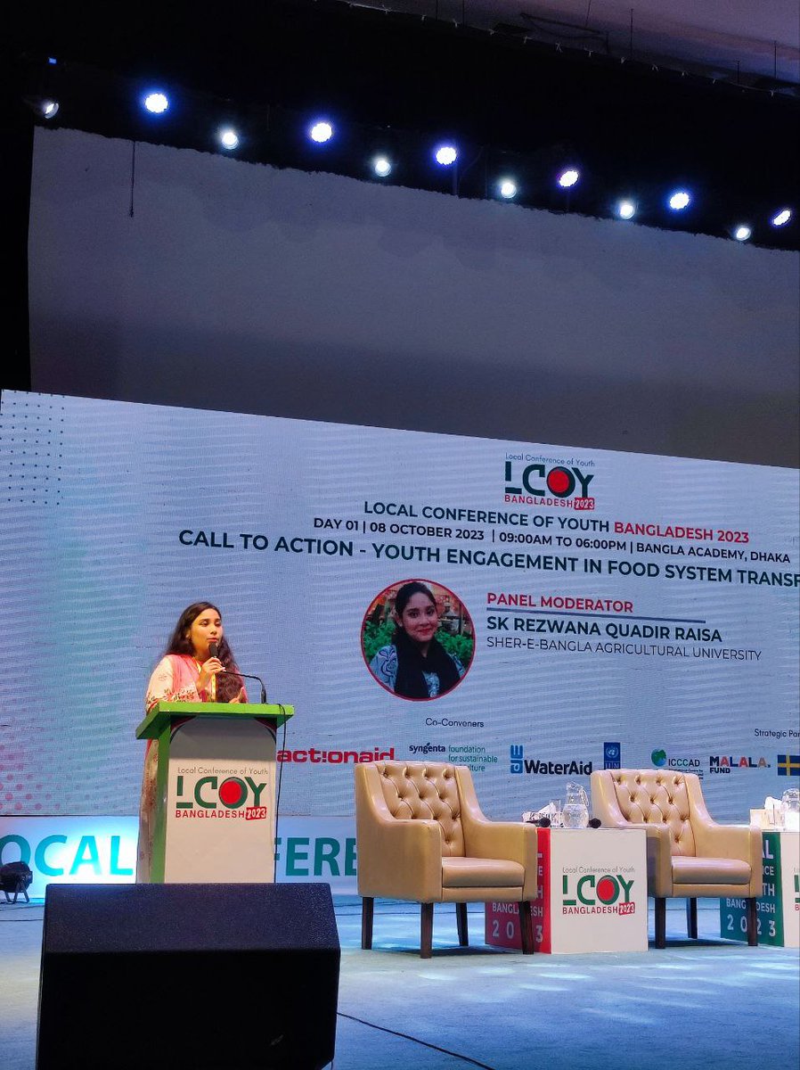 raisa_462's tweet photo. It was really a great experience to moderate such an impactful panel "Call To Action: Youth Engagement In Food System Transformation" in @LCOYBangladesh 2023 🌸✨

#lcoybangladesh2023 
#econetworkglobal 
#ActNowOnClimate 
#Sustainability https://t.co/CwigMuR1Jt