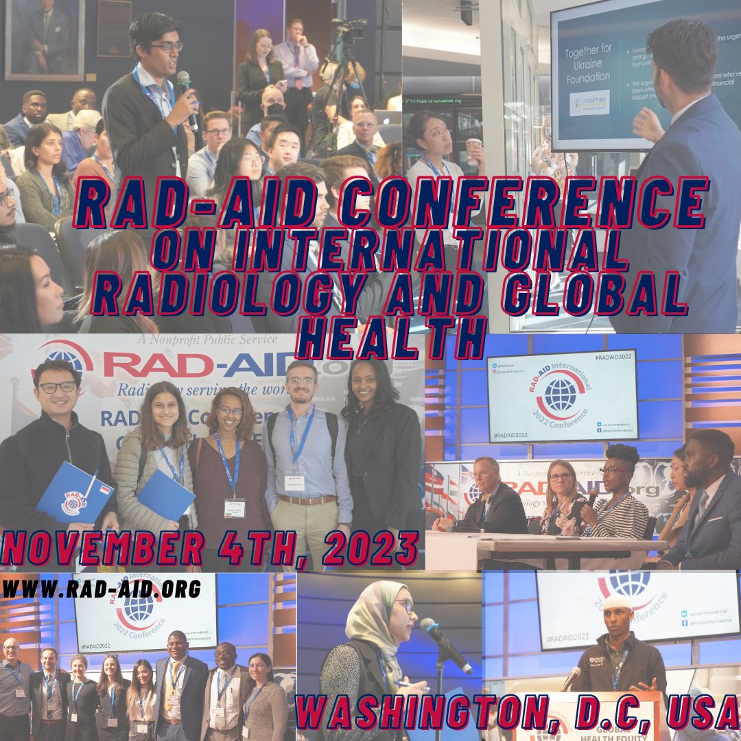 Will we see you at our 15th Annual RAD-AID Conference this November? Registration is filling up for our in-person event in Washington, D.C!

Register here: ow.ly/U9Gw50Pq6wk

#RADAID2023 #conference #globalhealth  #equity #radiology