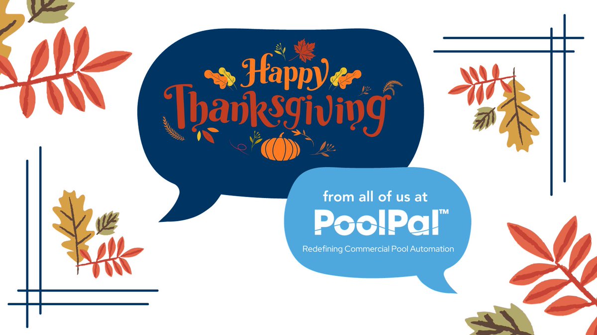 poolpalautomate's tweet photo. Happy Thanksgiving! https://t.co/W0Fp1YMCor