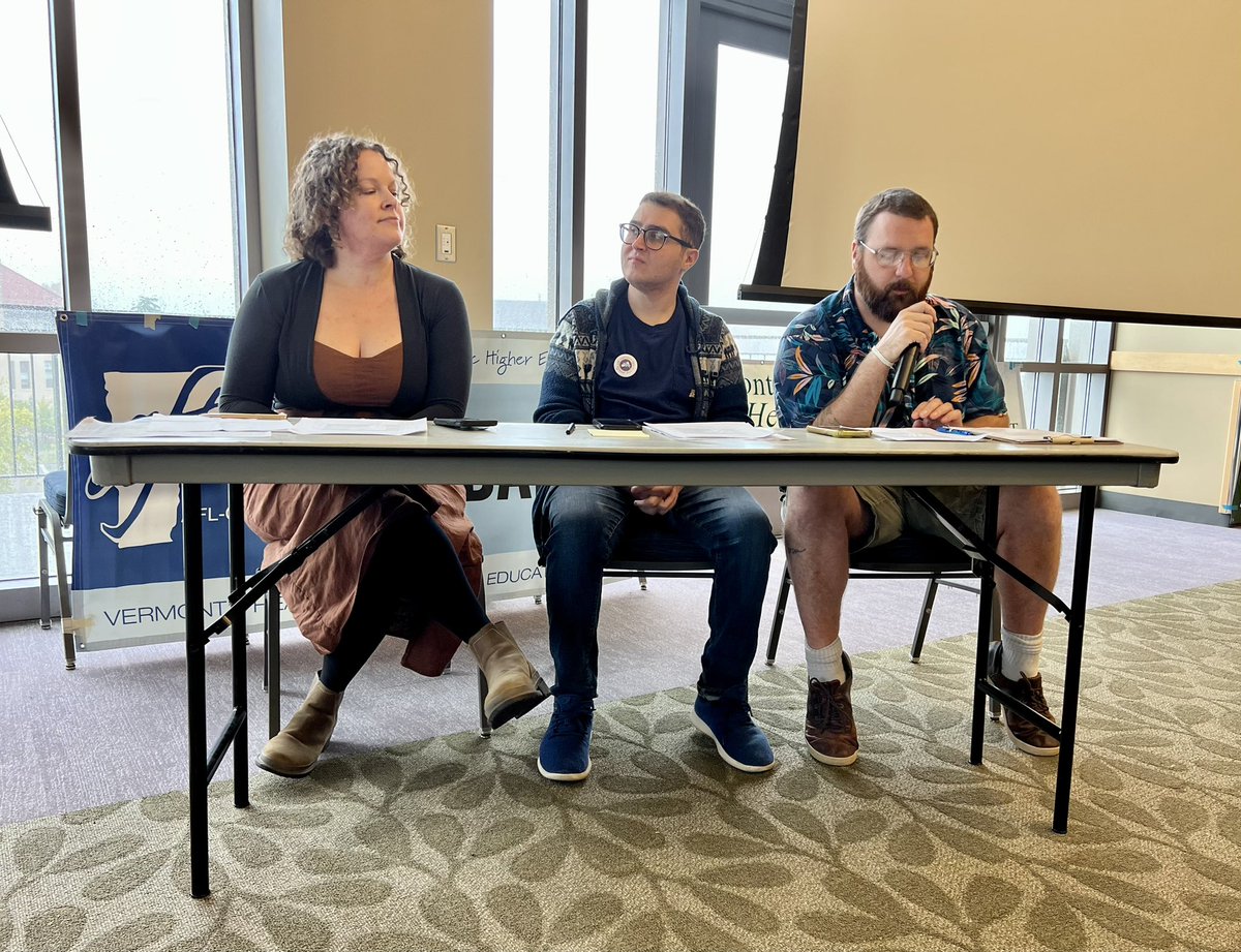 AftVermont's tweet photo. Healthcare and higher ed leaders from across Vermont and New Hampshire came together in Burlington this weekend for our union’s first Skillshare and Strategy Summit.
#aftunion #1u #highered #healthcare #unionsforall https://t.co/gSfE7L0HyD
