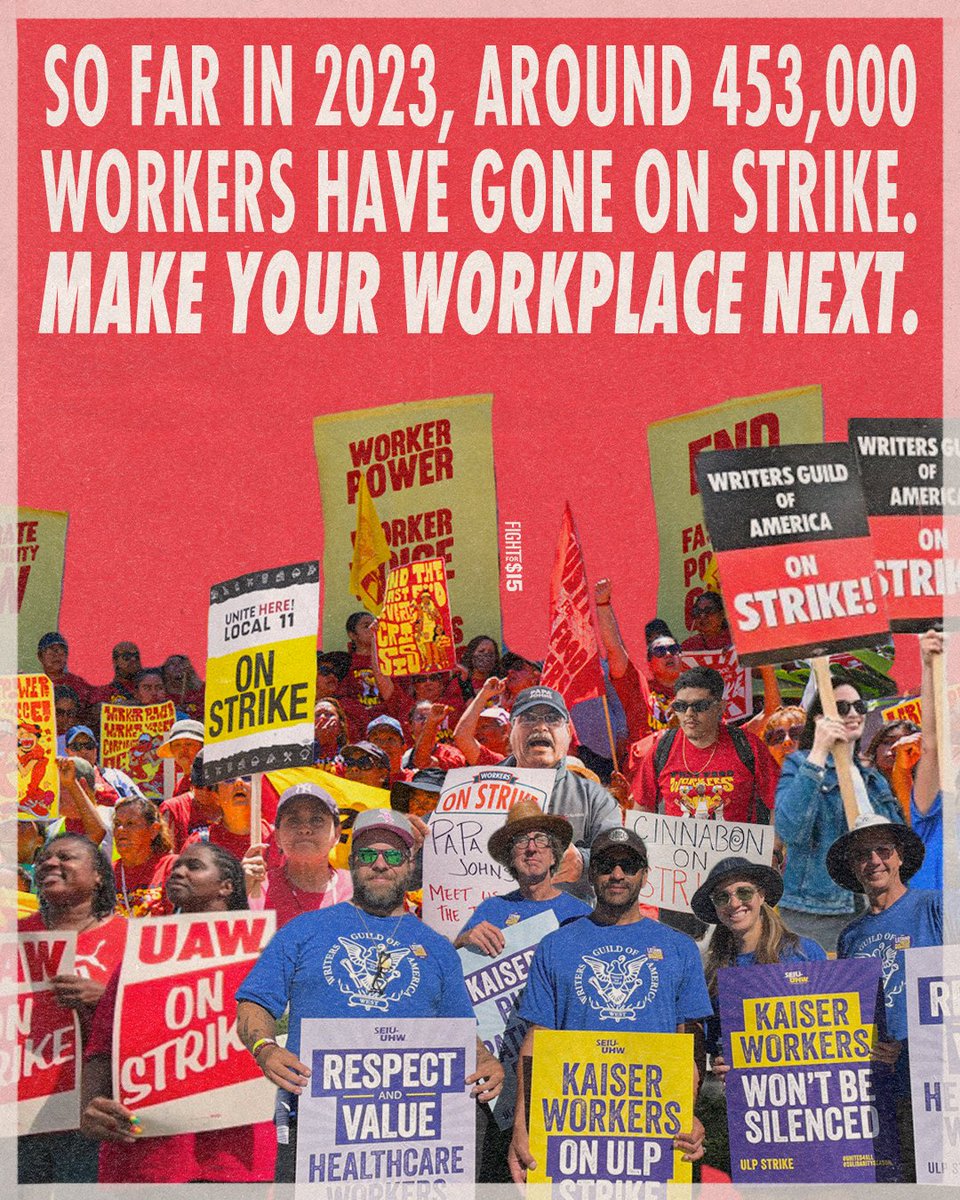 You’ve seen workers striking and winning all summer. Now it’s your turn. bit.ly/3PJqUey #UnionsForAll #SolidaritySeason