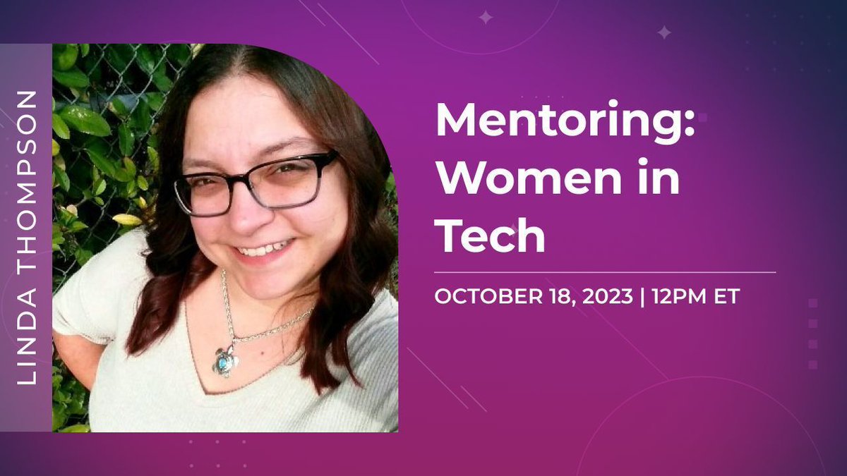 Join host @eva_trostlos & special guest @lindakatcodes for this #WomenInTech Monthly Mentoring event where you can network, ask tech/career questions, & hang out with other #WomenWhoCode! It's a very welcoming & supportive group! 😊 10/18 at 12PM ET women-in-tech.thisdotmedia.com/#