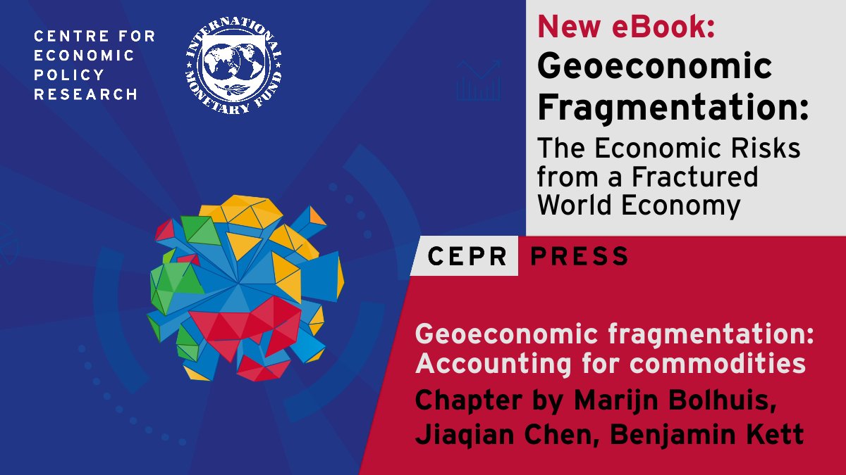 In their chapter of the new CEPR/IMF eBook, <a href="/MA_Bolhuis/">Marijn A. Bolhuis</a>, J Chen &amp; <a href="/BenKett1/">Ben Kett</a> <a href="/IMFNews/">IMF</a> explore the #economic costs of fragmentation from an #InternationalTrade perspective, with a focus on production &amp; #trade of commodities.
ow.ly/hMkn50PUxJ3