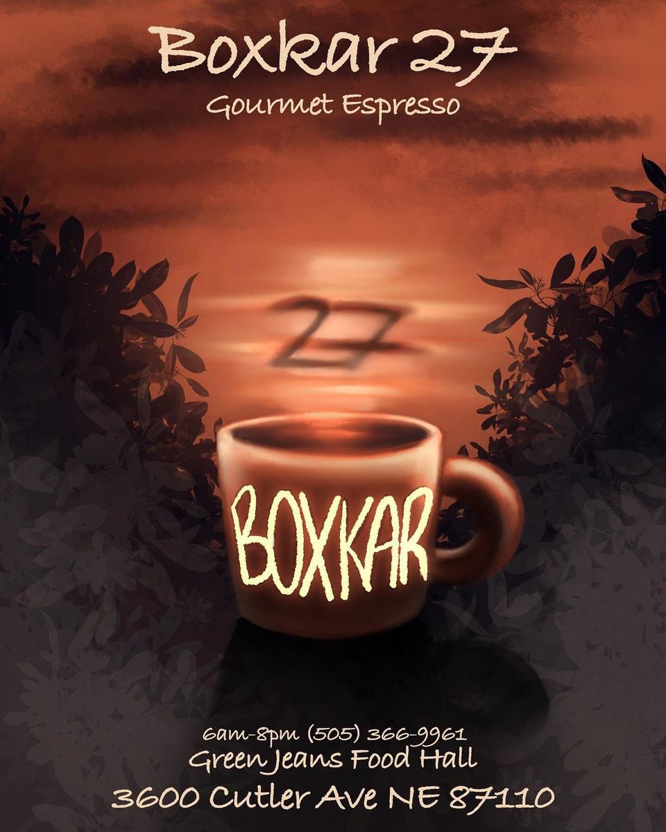 Happy Indigenous Peoples’ Day! 🌟🍂

Come and join the celebration at Native-Owned BoxKar 27 Coffee Shop, located upstairs above our food hall! Indulge in Sophia's incredible homemade treats, fresh-roasted coffee, and local art! ☕

greenjeansabq.com

#IndigenousPeoplesDay