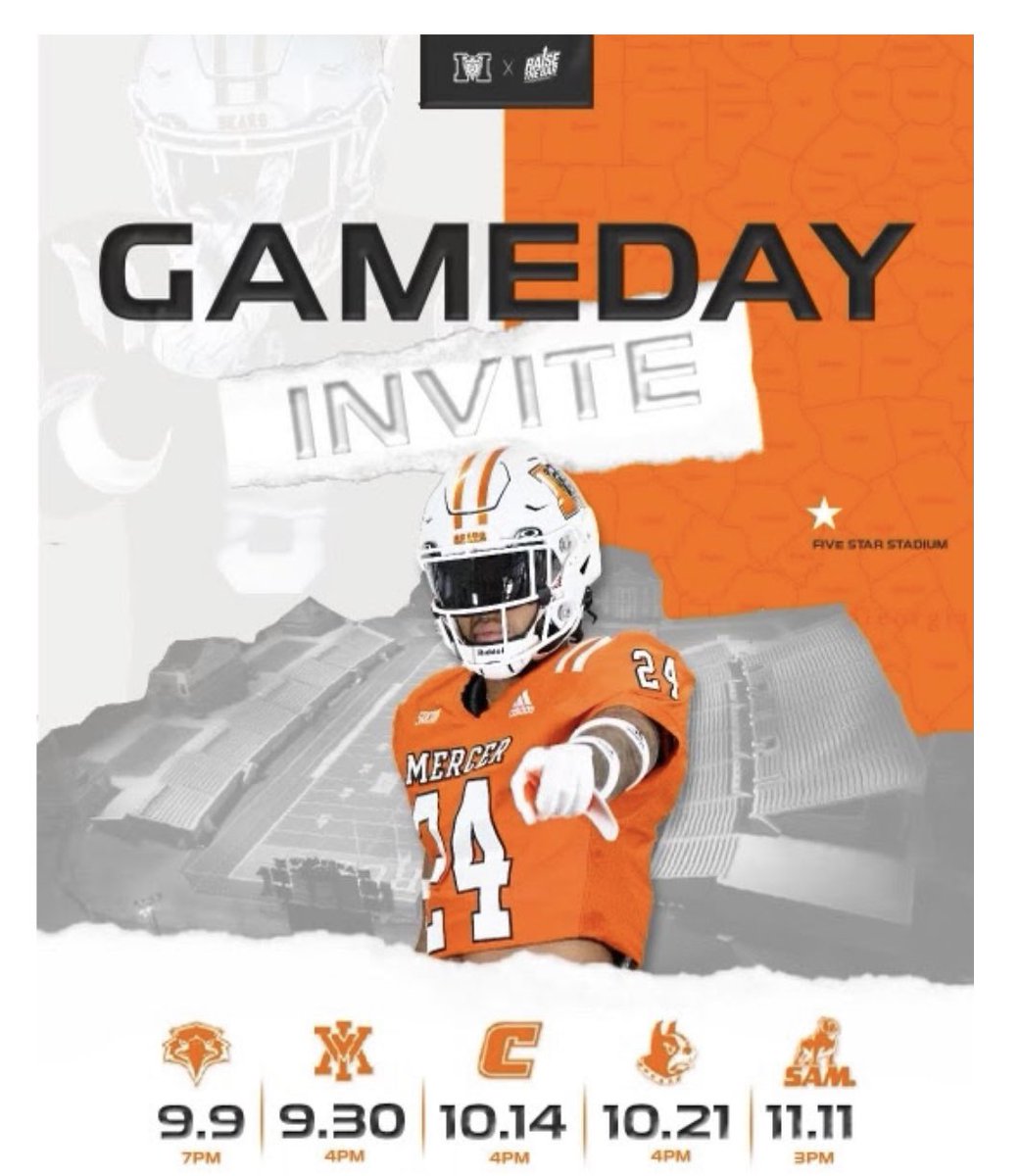 @MercerFootball Thank you for the game invite! See you soon! #ImHim 🏴‍☠️‼️#RecruitTheBay @Coach_Brown321 @CoachStefon321 @pbhs_football @CoachSEllis @CoBodine @CoachOBrien_MU @KoachAdams