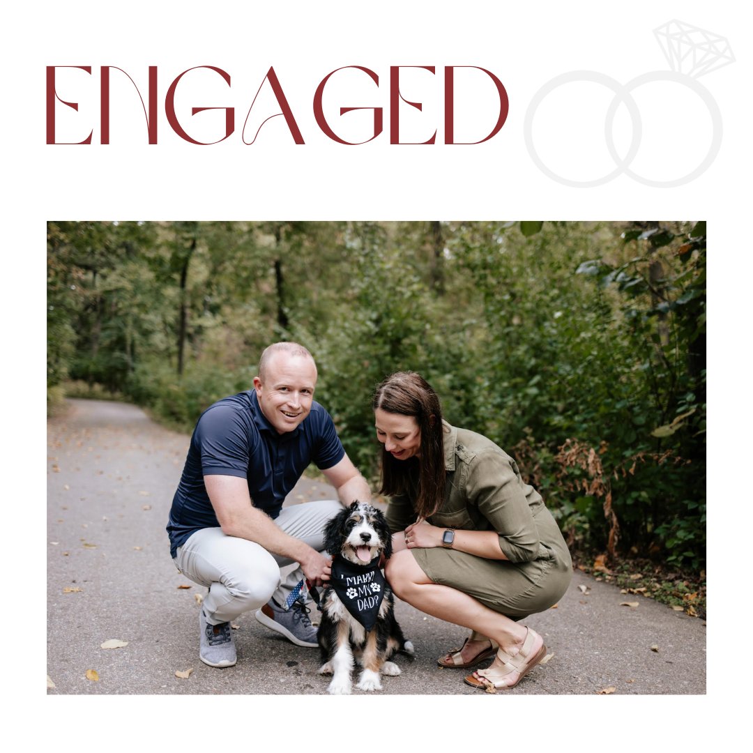 BergstromJewelr's tweet image. How could you say no? 🐶💍 Congratulations to Dominique and Scott on their beautiful engagement, made even more special by the adorable Norman who had a message: 'Marry my dad?' She said YES! 💕 

#EngagementGoals #PuppyLove #BergstromStudio