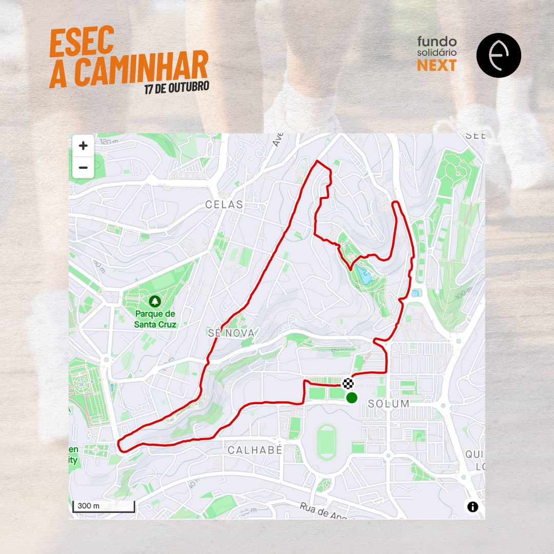 Dia 17 vem caminhar por uma causa solidária! 

Junta-te a nós nesta caminhada e vamos ajudar quem mais precisa. Todos os lucros irão reverter para o projeto Fundo Solidário Next.

A inscrição na caminha é de 3 🏃 e inclui a oferta de uma t-shirt. 

Vamos caminhar por um bem maior