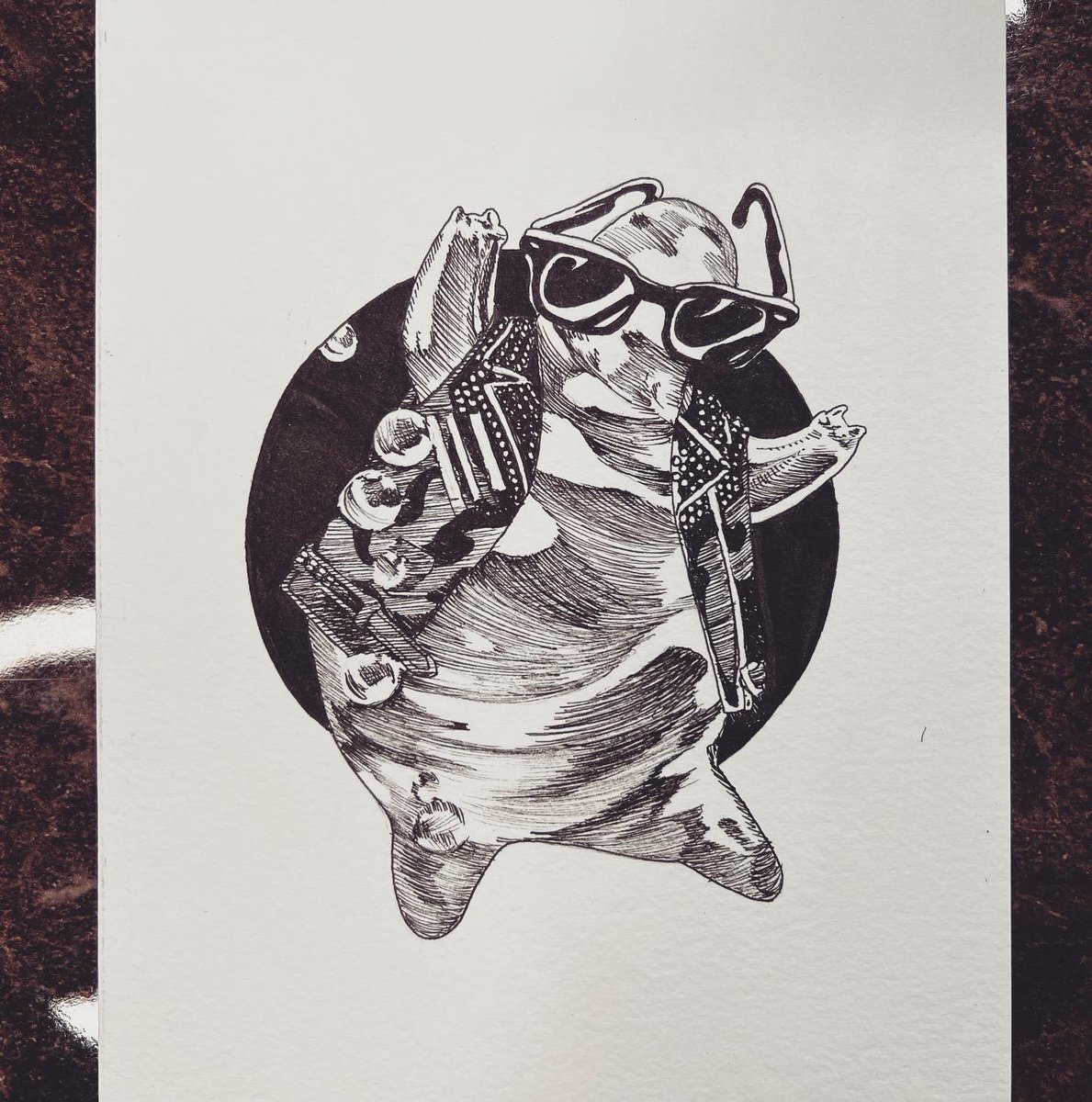 themildginger's tweet photo. (Most Gen X and Gen Alphas won’t get this)
@inktober day 9:  BOUNCE 

#inktober #inktober2023 https://t.co/tZNjDidsLe