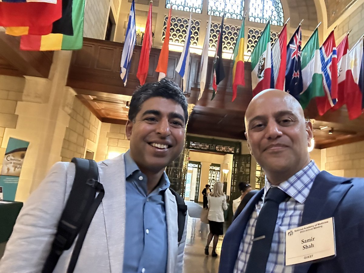 Finally had the honor of meeting @neel_shah (Many people think he’s a #hospitalist, which highlights the broad reach and substantial impact of his work)